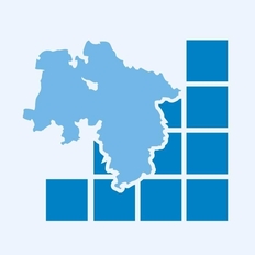 Eine Niedersachsenkarte und eine Daten-Darstellung