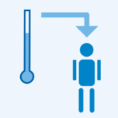 Klimawandel Gesundheitsfolgen: Mensch, Thermometer