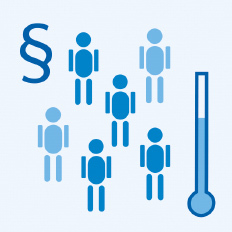 Paragraph, Menschen, Thermometer